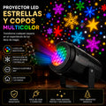Proyector Navideno Estrella Y Copos